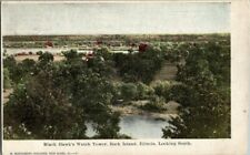 1905. ROCK ISLAND, ILL. BLACK HAWK'S WATCH TOWER, LOOKING SOUTH. POSTCARD DB30 picture