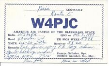QSL 1949 Paris   Kentucky   radio card picture