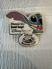 Stitch Heard The Best Kept Disney Secret DVC Disney Vacation Club Pin  NOS￼ picture