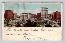 Cleveland OH-Ohio, City Square, Advertisement, Antique, Vintage c1905 Postcard picture