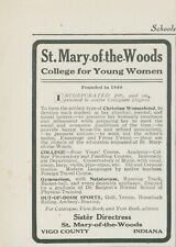 1910 St Mary Of The Woods College For Young Women Vigo IN Vintage Print Ad CO2 picture
