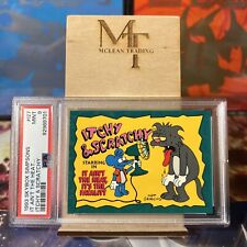 1993 Skybox Simpsons It Ain’t The Heat… Itchy & Scratchy PSA 9  picture