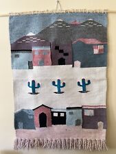 Vintage Wool Southwestern Pueblo Tapestry 48