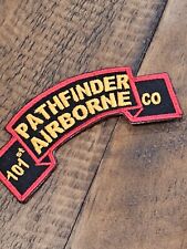 1960s US Army Vietnam Era 101st Company Airborne Pathfinder Scroll Patch L@@K picture