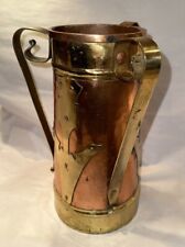 Antique Stickley Brothers Arts & Crafts Three-Handled Large Copper Vase picture