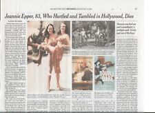 Jeannie Epper Obituary - New York Times 5/13/24-Collectible 4Fans picture
