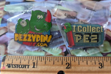 PEZ Hobby web site vintage collector Pin set of 2- I collect PEZ & PezzyPins picture