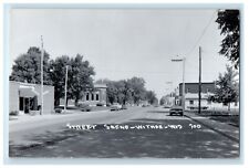 c1950's Main Street Scene Cars Withee Wisconsin WI RPPC Photo Vintage Postcard picture