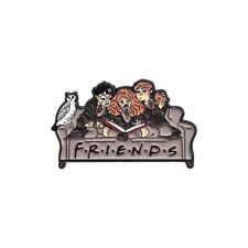 Friends Harry Potter Enamel Pin Harry, Hermione, And Ron Friends Couch Cartoon picture