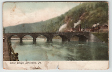 Postcard Vintage 1906 Stone Bridge Johnstown, PA picture