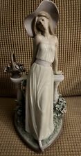 Lladro Porcelain Authentic 13.75”Figurine Time for Reflection #5378 See Details picture