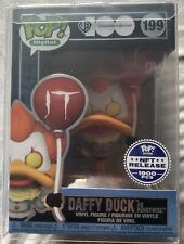 Funko Pop Digital Daffy Duck As Pennywise #199 Legendary LE 1300 w/Protector picture