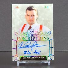 2024 Leaf Pop Century Charlie Sheen Auto Wall Street Bud Fox Pearl /5 picture