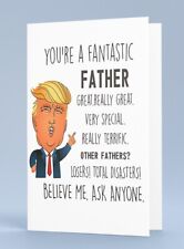Political Satire Father's Day Card w/Envelope - Trump is Great -Let's Go Fathers picture