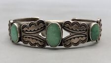 Circa 1910s-1920s 3 Stone Turquoise Bracelet picture