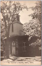 Kent Connecticut  St Andrew's Church Black And White Postcard DB picture
