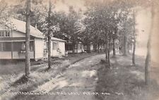 Perham Minnesota~Cottages on Little Pine Lake~Dirt Road~1922 Real Photo~RPPC picture