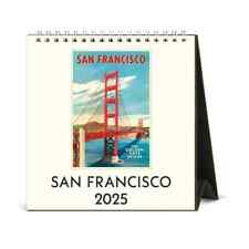 Cavallini Papers & Co.,  San Francisco Art 2025 Easel Desk Calendar picture