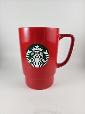 Starbucks Venti 20 Oz Red Mermaid Logo Ceramic Coffee & Tea Mug 2021 Large Cup   picture