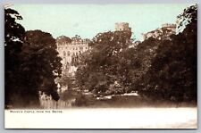 England United Kingdom Warwick Castle Bridge River Historic Vintage UNP Postcard picture