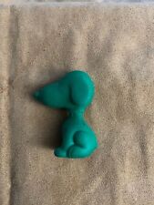 Vintage Peanuts Snoopy Green Rubber Pencil Topper  U. F. S. Inc picture