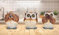 3-Piece Owl Hear-No, See-No, Speak-No Evil 4