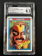 1990 Marvel Universe #161 Stan Lee CGC 8.5 NM/Mint+ Impel Series 1 Mr. Marvel picture