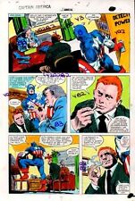 Original 1981 Captain America Annual Marvel Comics color guide art page 19:Colan picture