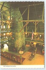 Postcard Old Faithful Inn Lobby Yellowstone National Park Wyoming picture