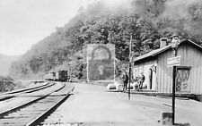 Railroad Train Station Depot Farrandsville Pennsylvania PA Reprint Postcard picture