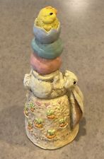 THE STONE BUNNY :: 2006 “Bunny Eggs Chick” 12” TOTEM Telle M Stein CHINA picture