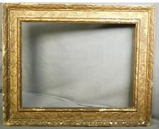 Antique 17th 18th Century Baroque Picture Frame Gilt Gold Pastiglia Carved 12x16 picture