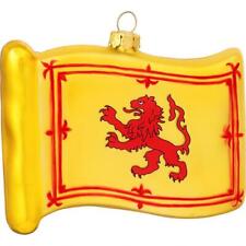 Scotland Flag Glass Ornament Scottish Christmas Tree Hanging Lion Rampant Gift picture