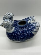Vintage Chinese Pottery/Bisque Conjoined Ducks Water Dropper For Mixing Ink picture