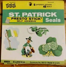 Vintage Eureka St. Patricks Day Seals Presto Stick New picture