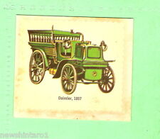 #D136. 1971 SANITARIUM  CAR TRANSFER CARD #14  DAIMLER 1897, PINK BACK picture