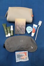 CATHAY PACIFIC AIRLINE AMENITY TOILETRY KIT BAG - BAMFORD (TAN) - colgate picture