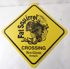 Wisconsin New Glarus Brewing Fat Squirrel Crossing Sign picture