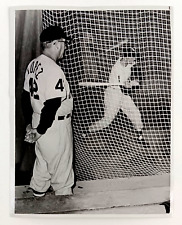 1961 Chicago White Sox Al Lopez Manager Coach Batting Cage Vintage Press Photo picture