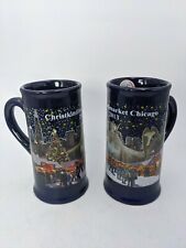 2 ChristkindlMarket Annual Holiday Christmas 2013 Mugs Chicago  Christmas Steins picture