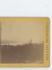View along Hudson River New York NY Stereoview picture