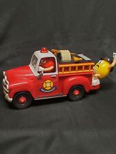 Vintage M&Ms RED'S FIREHOUSE Fire Truck Candy Dispenser Limited Edition  picture