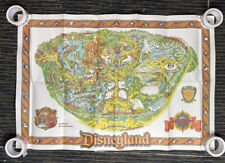 Vintage 1978 Disneyland Park Souvenir Full Color 44.5”x30” Map Wall Art Poster picture
