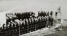 1937 US Navy USS Ralph Talbot (DD 390) Ship Commissioning Ceremony Vintage Photo picture