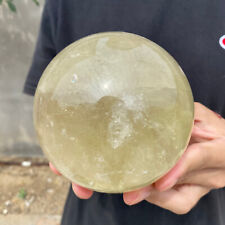 3.6lb Natural Citrine Sphere Quartz Crystals Reiki ball Healing Gems picture