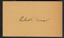 Eliot Ness Prohibition G-Man Autograph Reprint On Original Period 1940s 3X5 Crd  picture
