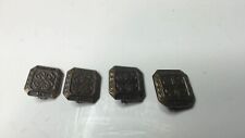 4 Vintage First / Second 4H 4-H Club Four Leaf Clover Pins social NY picture