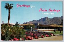 Postcard California Palm Springs Greetings Thunderbird Country Club Golf Vintage picture