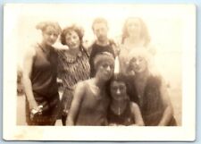 1920-30s Affectionate Flapper Women Swimsuits Bathing Beauties Blurred VTG Photo picture