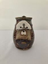 Vintage Original Robert Eakin 3D Funny Face Sailor Stoneware Pottery Coffee Mug picture